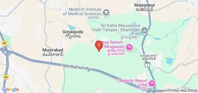 Institute of Public Enterprise, Hyderabad Map