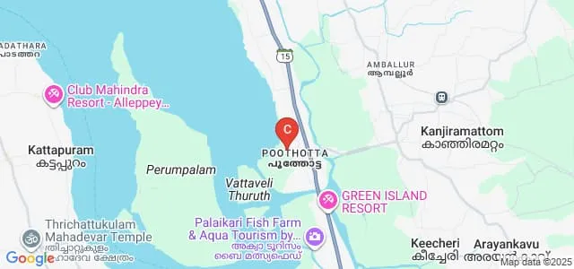 Swamy Saswathikananda College, Poothotta Map