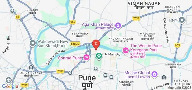 St Mira's College for Girls, Pune Map