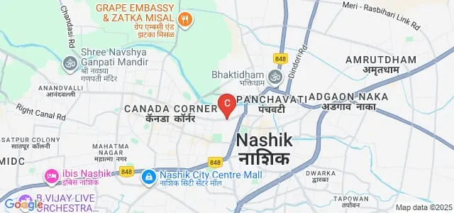 MVP Samaj's Law College, Nashik Map