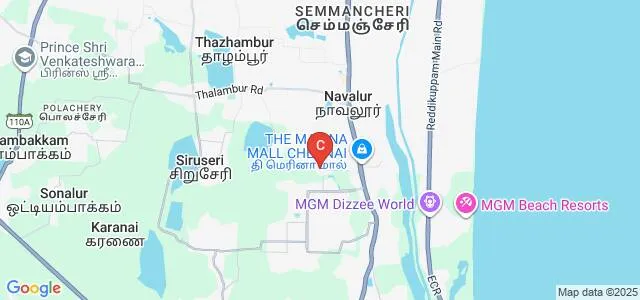 Mohamed Sathak AJ Academy of Architecture, Chennai Map