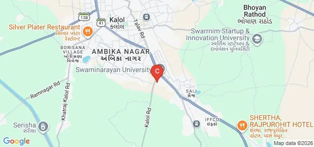 Shree Swaminarayan College of Pharmacy, Kalol Map