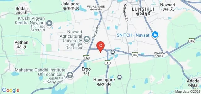 Naran Lala School of Industrial Management and Computer Science, Navsari Map