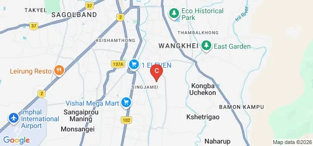 National Institute of Electronics and Information Technology, Imphal Map