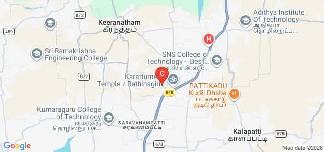 PPG College of Education, Coimbatore Map