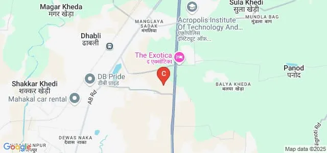 RN Kapoor Memorial Ayurvedic Medical College and Hospital, Indore Map