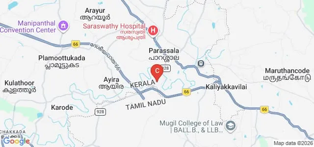 CSI College of Education, Parassala Map