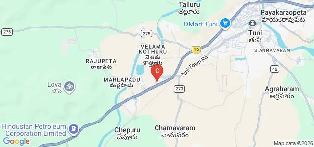 Government Degree College, Tuni Map