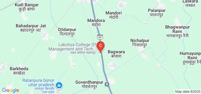 Lakshya College of Law, Bijnor Map