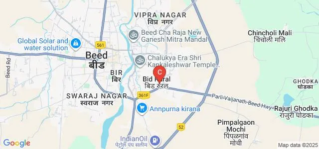 Aditya College of MBA, Beed Map