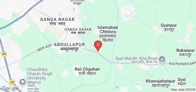 Bharti Vidyapeeth, Meerut Map