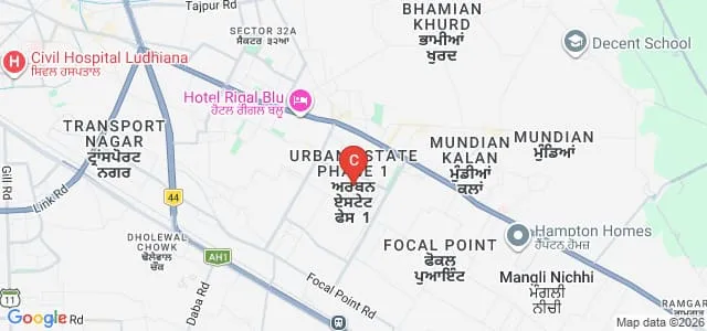 Baba Kundan Rural College of Education, Ludhiana Map