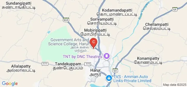 Government Arts and Science College, Pappireddipatti Map