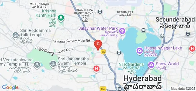 Aurora's PG College, Panjagutta Map