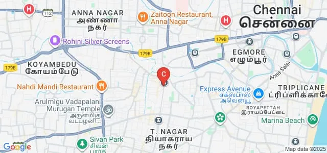 Bridge Academy for Music and Fine Arts, Chennai Map