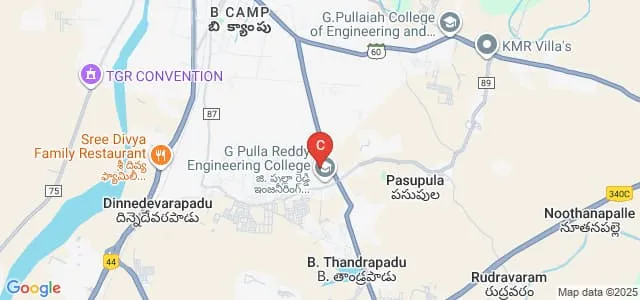 G Pulla Reddy Dental College and Hospital, Kurnool Map