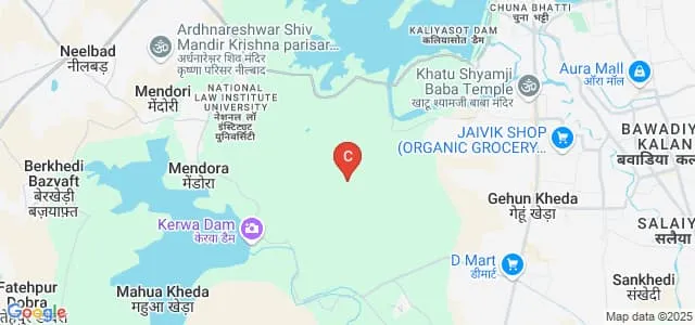 JLU School of Humanities and Social Sciences, Bhopal Map