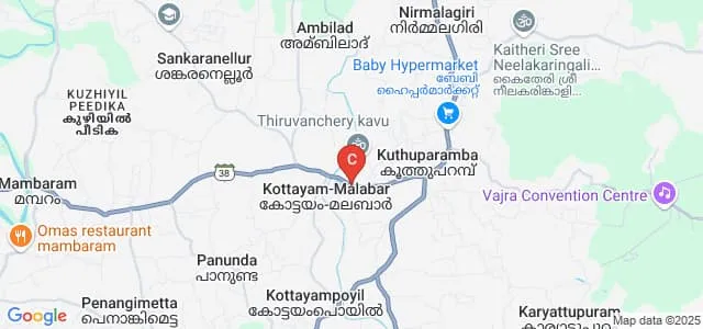 College of Applied Science, Kuthuparamba Map