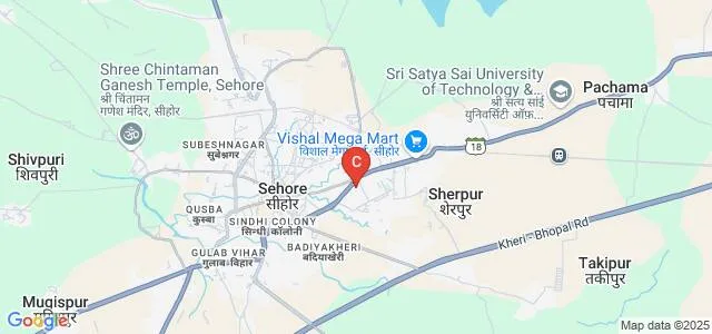 Chandra Shekhar Azad Government Post Graduate Nodal College, Sehore Map