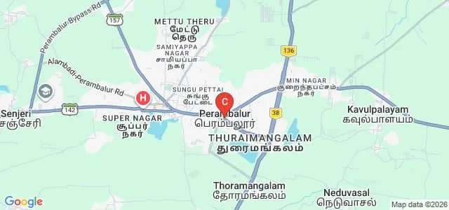 District Institute of Education and Training, Perambalur Map