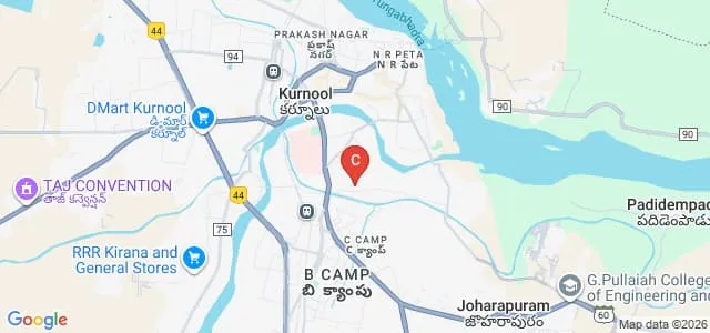 Mother Theresa Institute of Pharmaceutical Education and Research, Kurnool Map