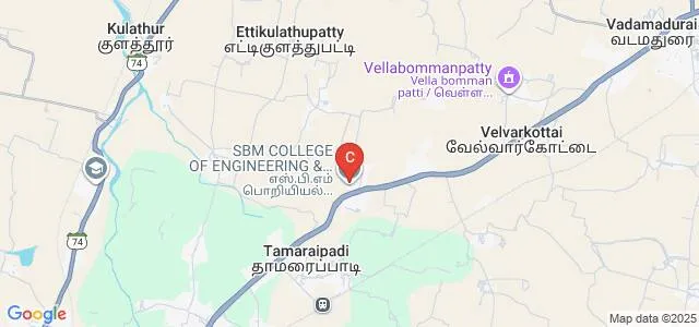 SBM College of Engineering and Technology, Dindigul Map