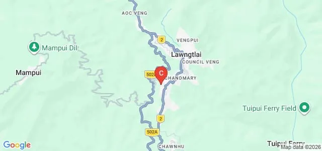 Government Lawngtlai College, Lawngtlai Map