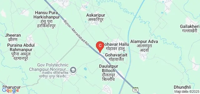 Lal Bahaduar Singh Smarak Mahavidyalaya, Bijnor Map