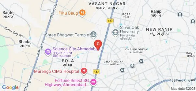 GMERS Medical College and Hospital, Sola Map