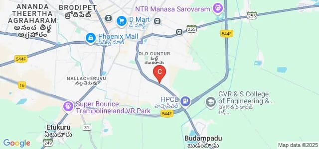 Andhra Muslim College, Guntur Map