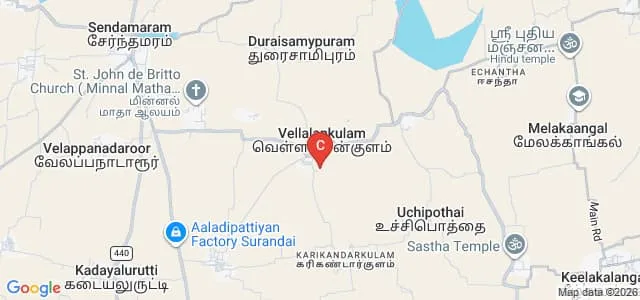 Vivekananda College of Arts and Science, Vellalankulam Map