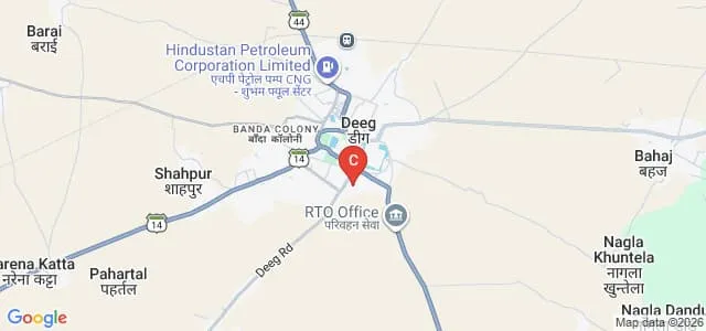 Shri Bajrang College of Pharmacy, Deeg Map