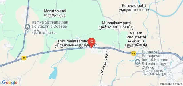 School of Law, Sastra University, Thanjavur Map