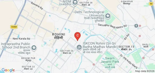 Delhi Institute of Advanced Studies, Delhi Map