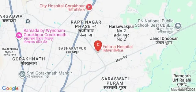 Fathima Institute of Medical Sciences, Gorakhpur Map