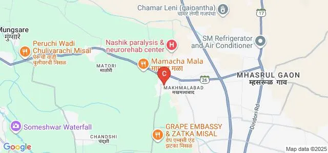 Maratha Vidya Prasarak Samaj's Arts and Commerce College, Makhamalabad, Nashik Map