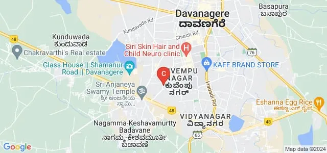 Interface College of Computer Applications, Davanagere Map