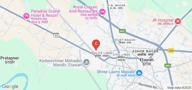 Dr Bhimrao Ambedkar Buddha Mahavidyalaya, Etawah Map