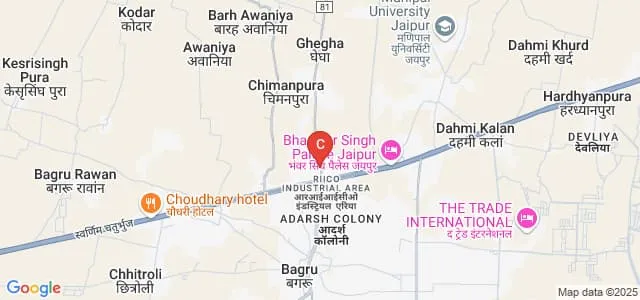 Sanskar Girls College, Bagru Map