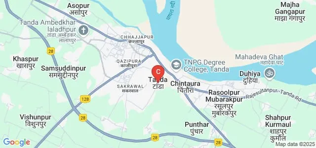 Maa Tilesara Devi Mahavidyalaya, Ambedkar Nagar Map