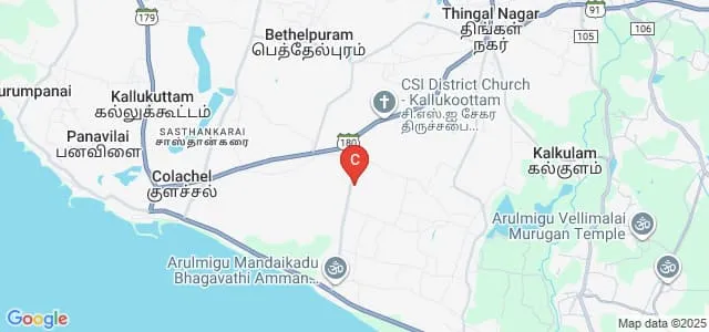 Lekshmipuram College of Arts and Science, Neyyoor Map