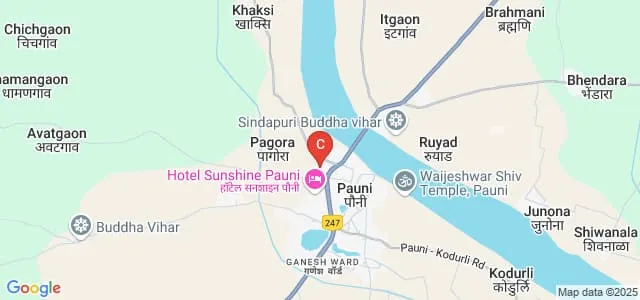 DR LD Balkhande College of Arts and Commerce, Pauni Map