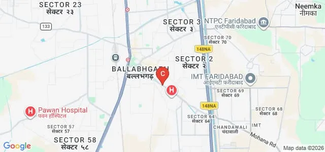 Meenakshi College of Education, Ballabgarh Map