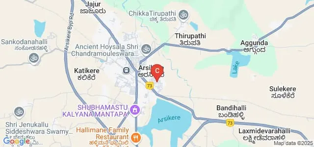 Government First Grade College, Arsikere Map