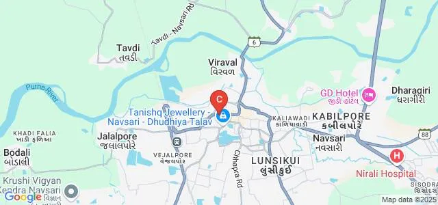 SB Garda Arts College and PK Patel Commerce College, Navsari Map
