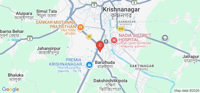Global Institute of Management and Technology, Nadia Map