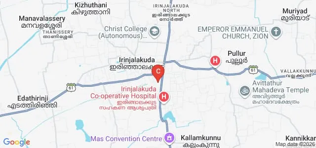 St Joseph's College, Irinjalakuda Map