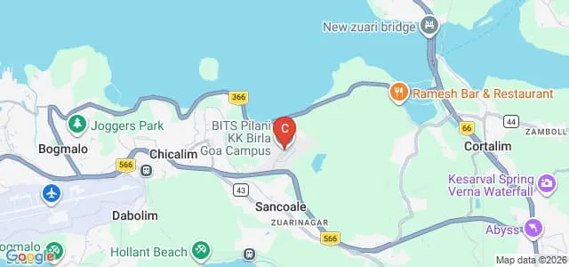 BITS Pilani K K Birla, Goa Campus, Goa Map