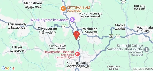 Marygiri College of Arts and Science, Koothattukulam Map