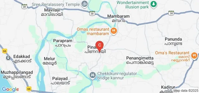 College of Applied Science, Pinarayi Map
